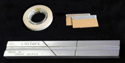 EMI tape splicing block, jointing tape and single sided razor blades